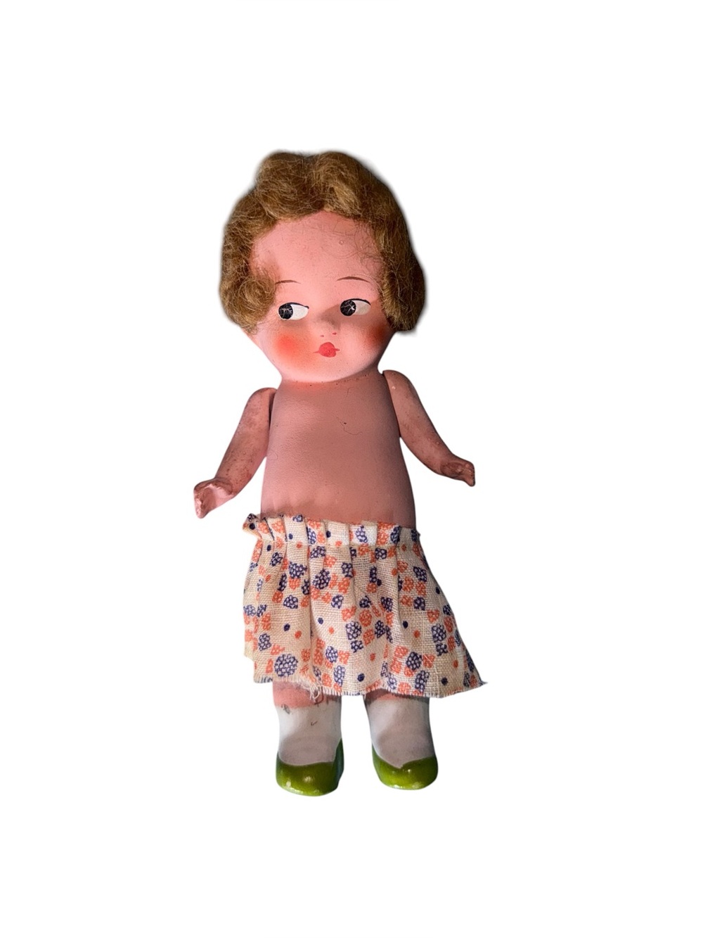 Vintage bisque German doll with jointed arms